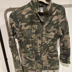 old navy camo jacket size s